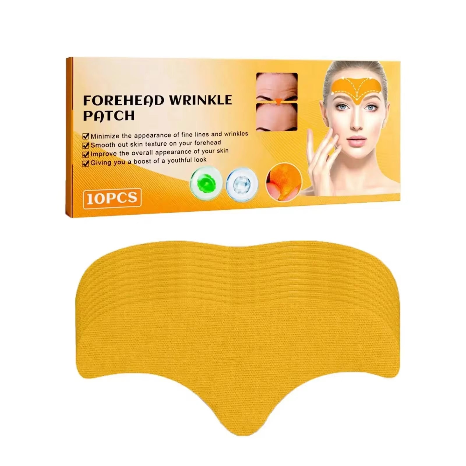 【Hot Sales】10Pcswrinkle Patch Face Wrinkle Patch Lift Face Firming Skin Droop Law Mouth Wrinkle Cheek Patch